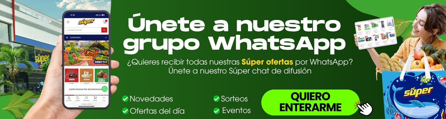 Súper grupo de difusión WhatsApp El Súper