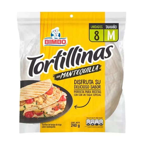 Tortillinas Bimbo Mantequilla M 8*30g