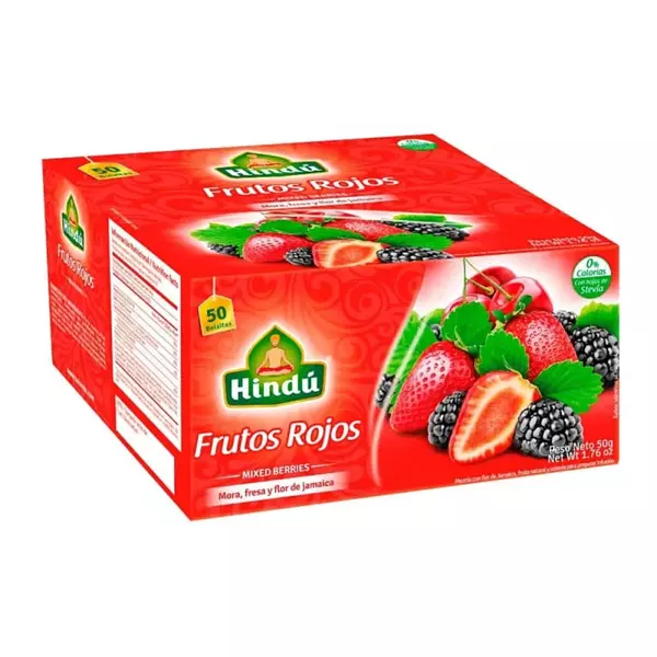 Te Hindu Frutos Rojos 50 Sobres