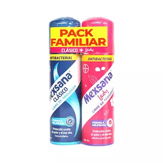 Talco De Aerosol Mexana Antibacteriallady 2*260gr