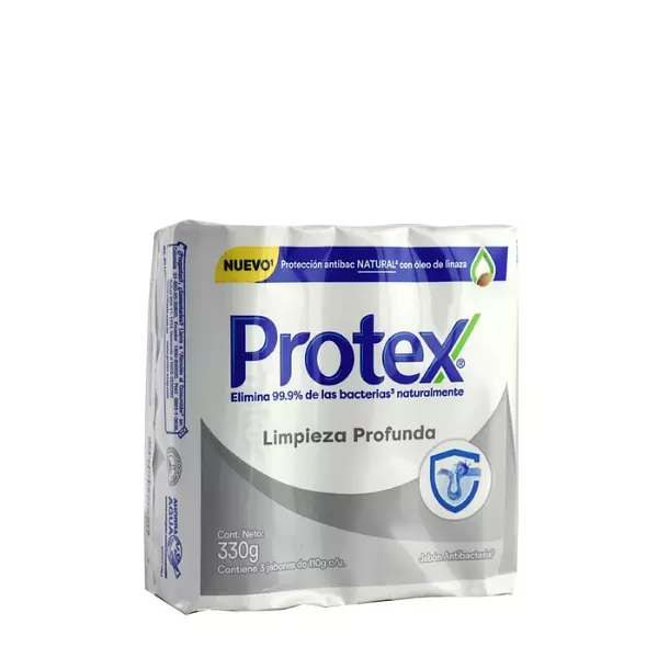 Jabon de Barra Protex Limpieza Profunda Tripack 110g