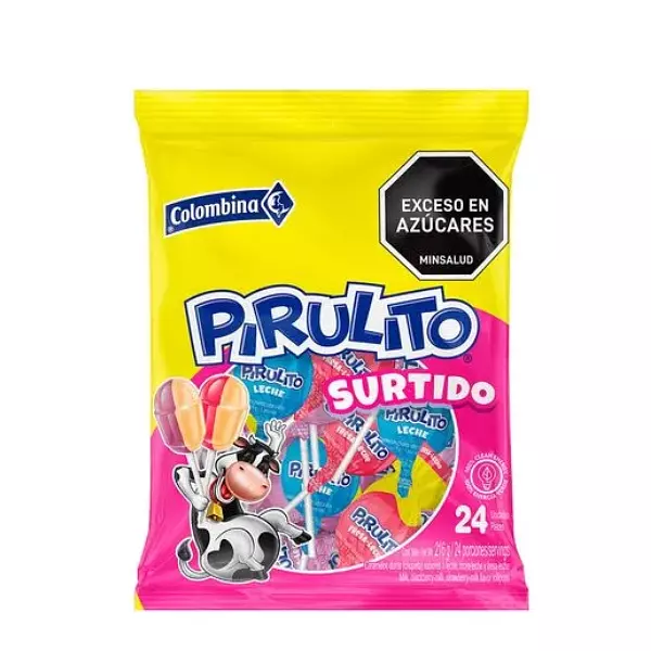 Chupeta Pirulito Surtido 216g