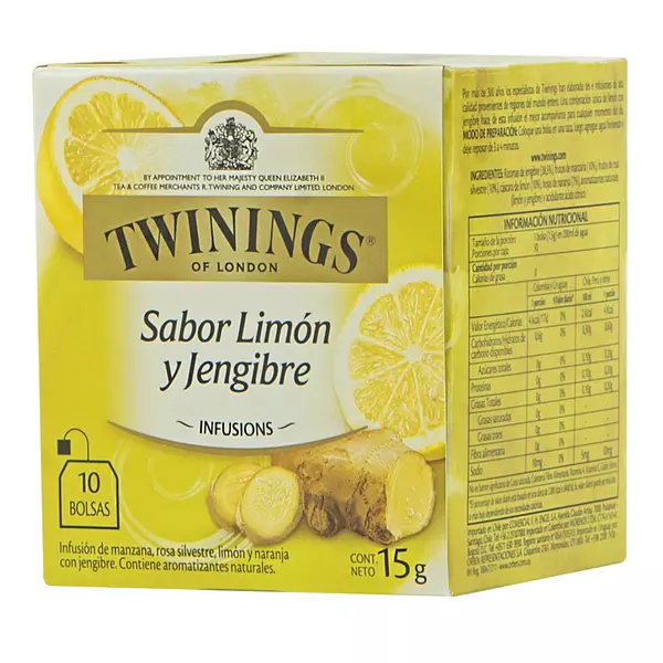 Twinings 14.5gr Infusions Limon y Jengibre