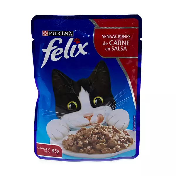 Alimento para Gatos Felix Humedo Carne 85g