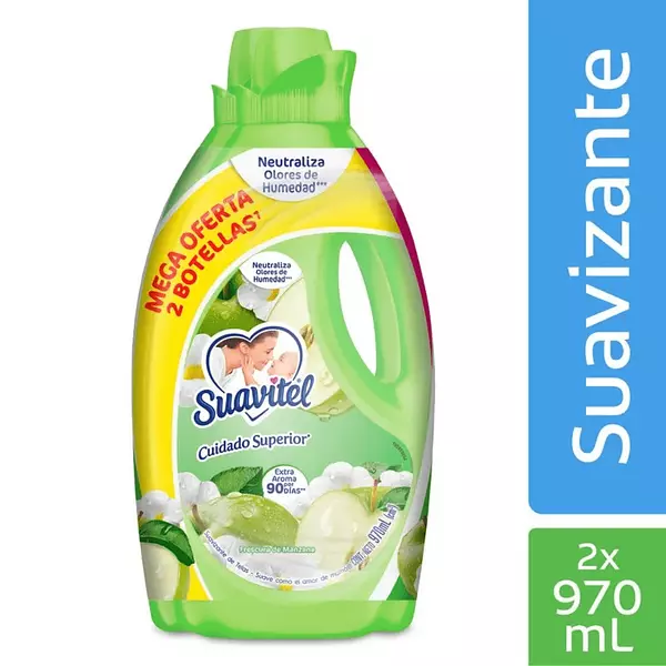 Suavizante Suavitel Manzana Fresh 2*970ml