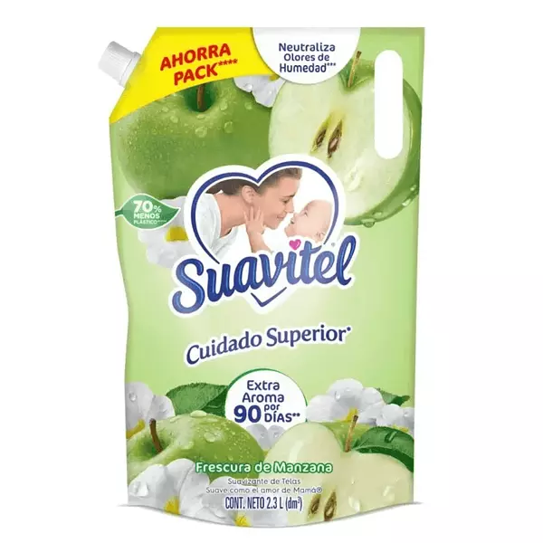 Suavizante Suavitel Frescura de Manzana Doypack 2.3l