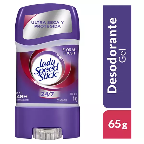 Desodorante Gel Lady Speed Stick Double Defense Floral 65g