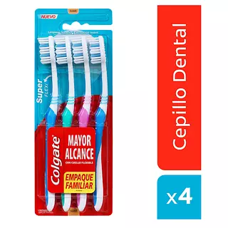 Cepillo Dental Colgate Super Flex Suave 4 Und
