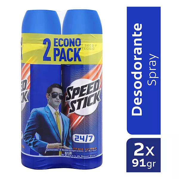 Desodorante Aerosol Speed Stick Xtrema Ultra Duo 91g