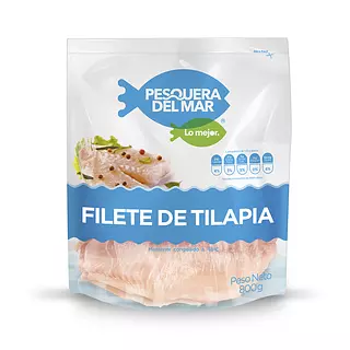 Filete De Tilapia Pesquera Del Mar 800g