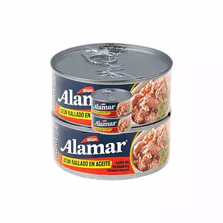Atun Alamar Rayado de Aceite 2*150g