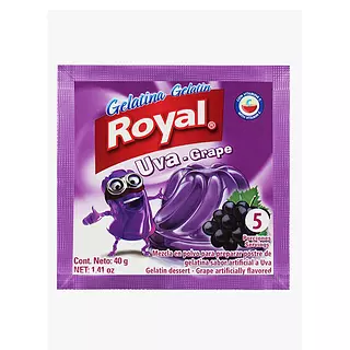 Gelatina Royal x 40gr Uva