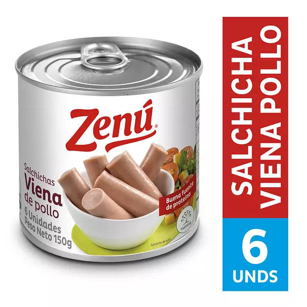 Salchichas Zenu Viena de Pollo 150g