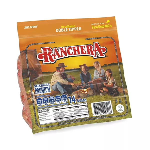 Salchicha Ranchera 14und/ 480g