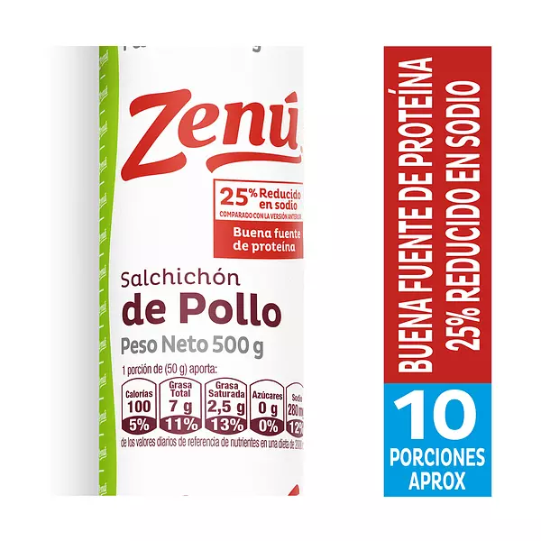 Salchichon Zenu de Pollo 500g