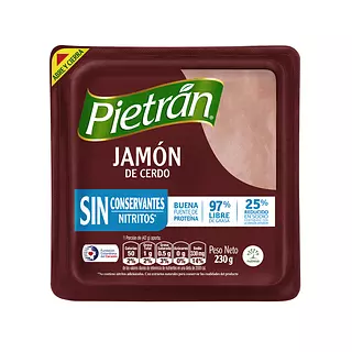 Jamon Pietran Estandar S/C 230g