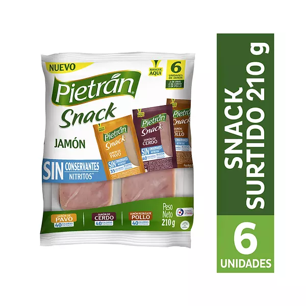 Jamon Pietran Snack Surtido S/C 210g