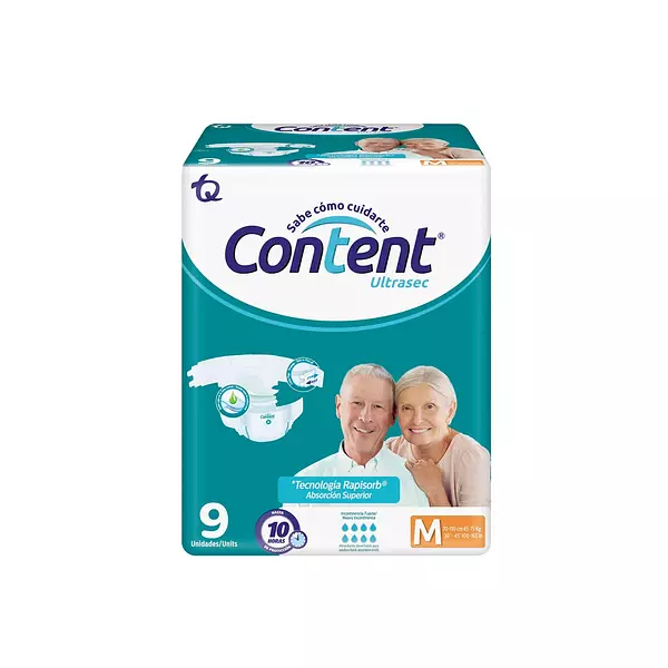 Pañal Adultos Content Ultrasec 9und M