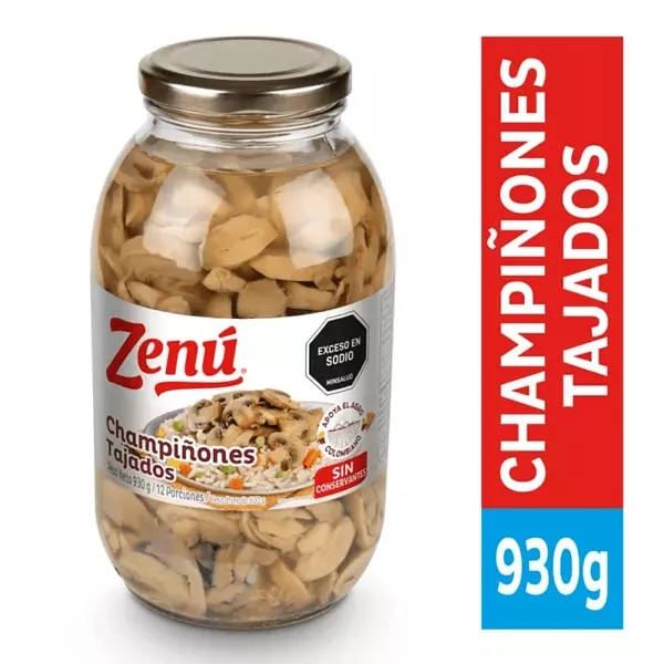 Champiñones Zenu Tajados 930g