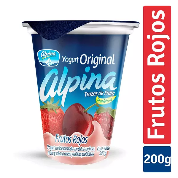 Yogurt Alpina Frutos Rojos 200g