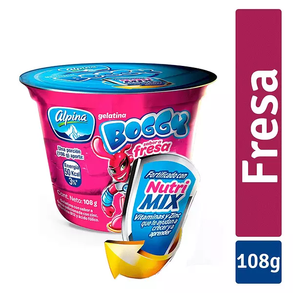 Gelatina Boggy Fresa 108g