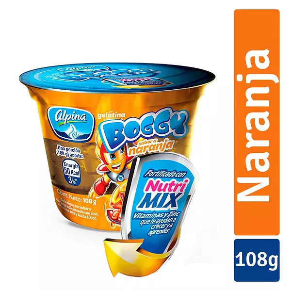 Gelatina Boggy Naranja 108g