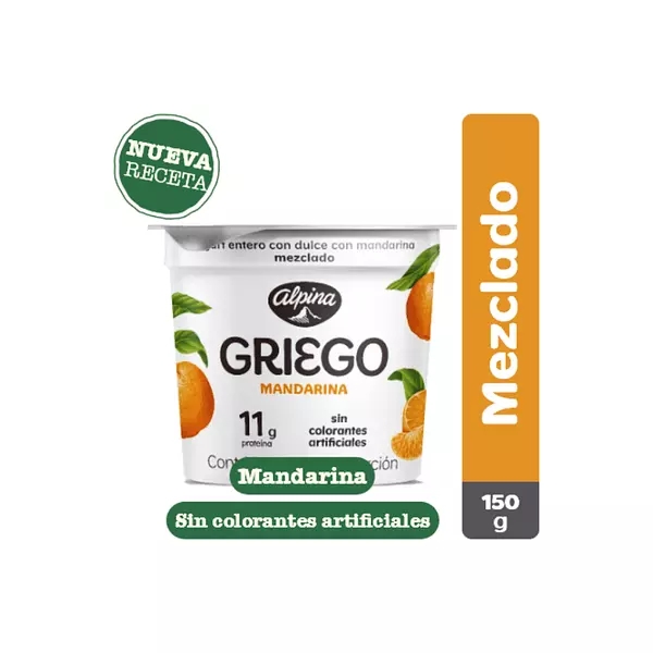 Yogurt Griego Alpina Mandarina 150g