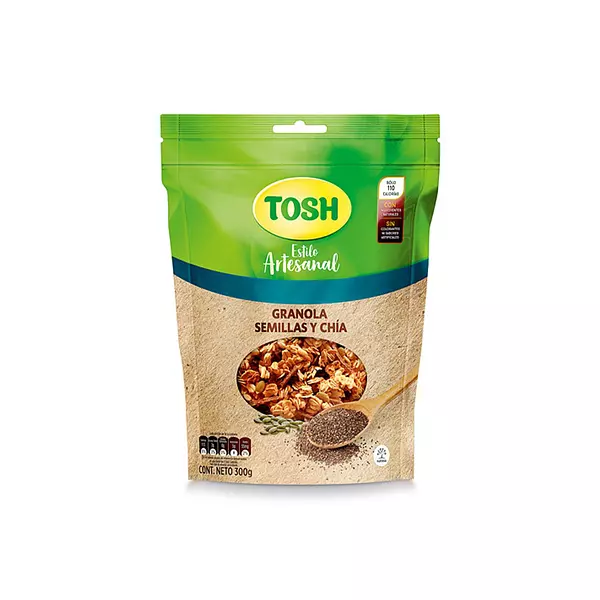 Granola Tosh Artesanal Semillas y Chia 300g