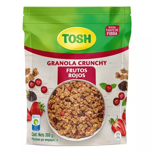 Granola Crunchy Tosh Frutos Rojos 300g