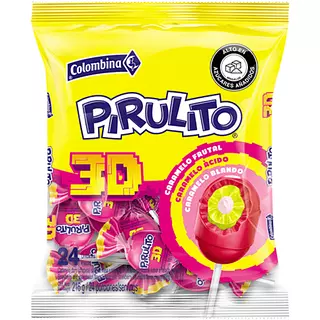 Chupeta Pirulito 3d 216g