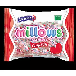 Masmelos Millows Individual Corazon 225g