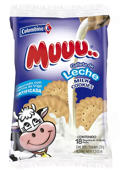 Galletas Muuu Leche 216g