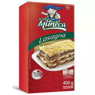 Pasta La Muñeca Lasagna 400g