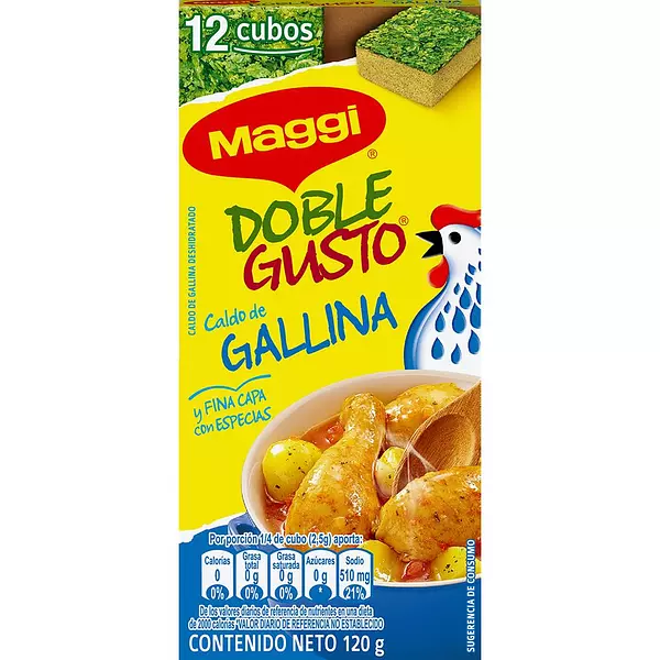 Maggi Doble Gusto 12 Tab x 120gr Gallina