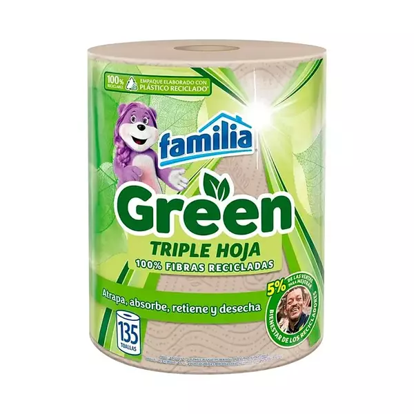 Toalla de Cocina Familia Green 80 Hojas