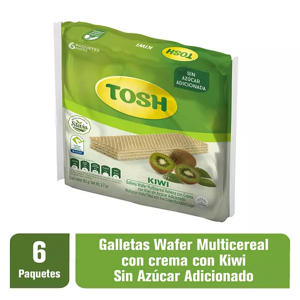 Galleta Tosh Wafer Kiwi 27g*6 Und