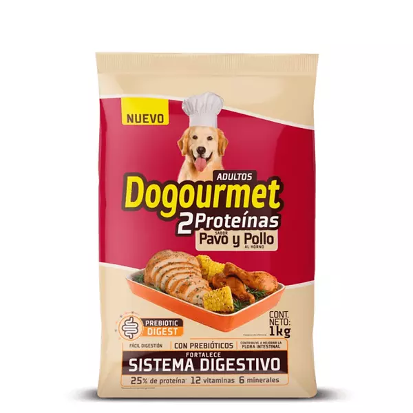 Alimento para Perros Dogourmet Pavo y Pollo 1000g