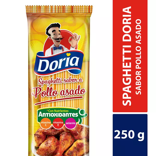 Pasta Doria x 250gr Spaghetti Pollo Asado