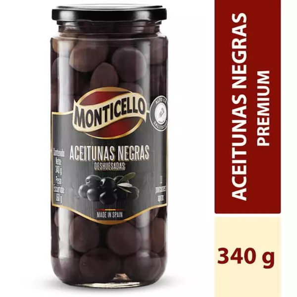 Aceitunas Negras Monticello 340g