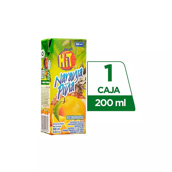 Refresco Hit de Naranja Piña Tetrapack 200ml