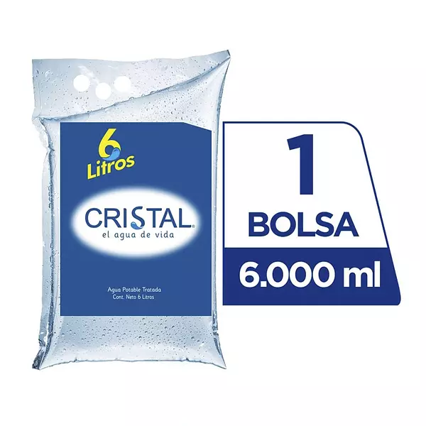 Agua Cristal de Bolsa 6 L