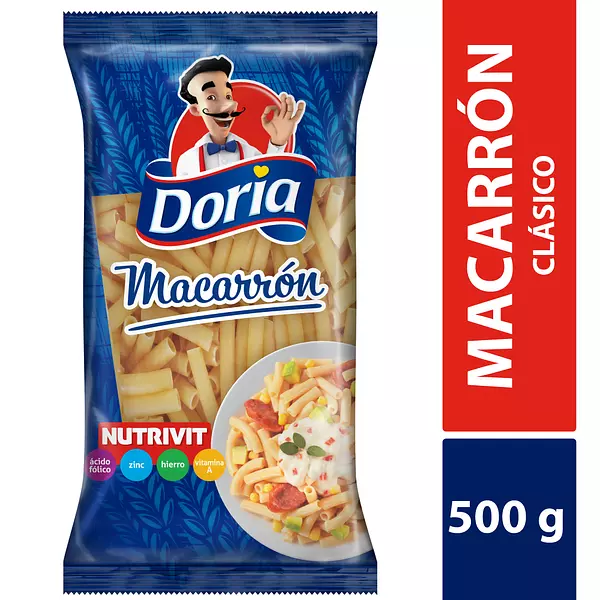 Pasta Doria 500gr Macarron Ahorre