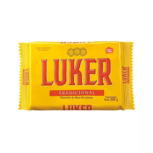 Chocolate Luker Tradicional Sin Azucar 250g