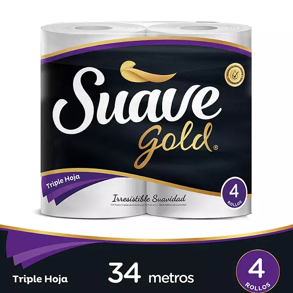 Papel Higienico Suave Gold T. H. 4*32 M