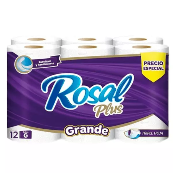 Papel Higienico Rosal Ultraconfort Morado 12*20 M