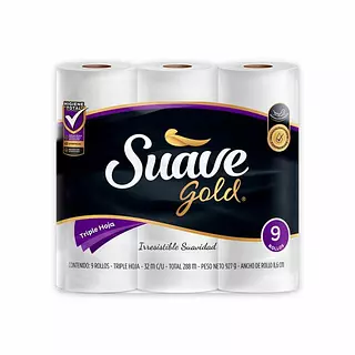 Papel Higienico Suave Gold T. H. 9*32 M