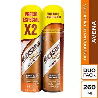 Talco de Aerosol Mexana Avena 2*260gr