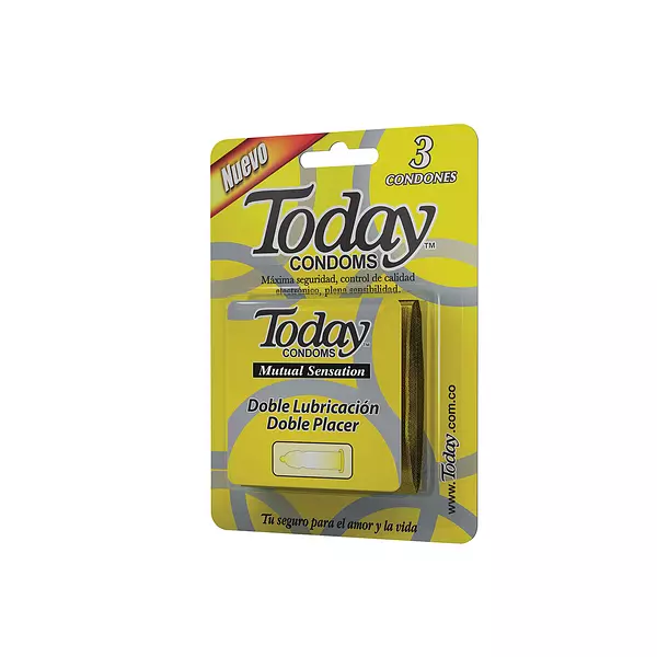 Condones Today x 3 Doble Lubricacion