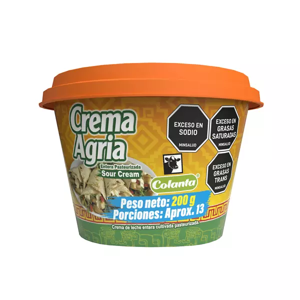 Colanta Crema Agria x 200gr