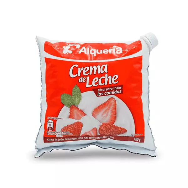 Crema de Leche Alqueria Semientera 400g